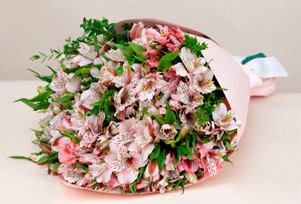 Regala Amor y Color: 01 Ramo de Astromelias + Tarjeta