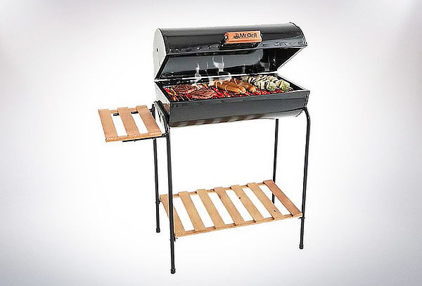 Parrilla Cilíndrica con Tapa + Mandil + Guantes en Mr. Grill