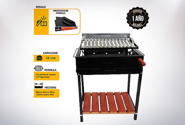 Parrilla Argentina: Fierro + Laminas Antiadherentes y Más