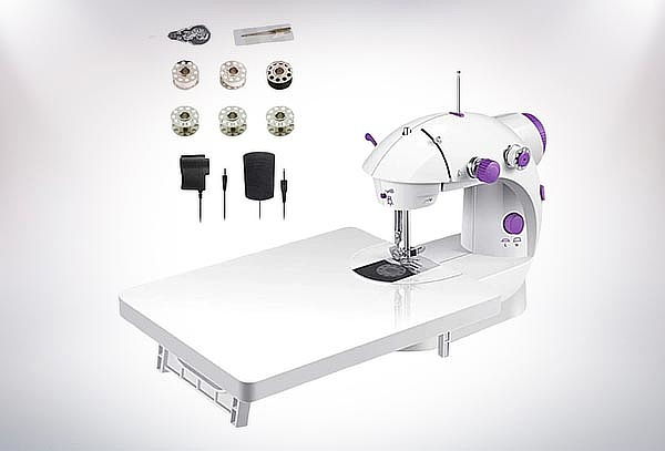 Mini Máquina de Coser Electrónica con Mesa de Apoyo