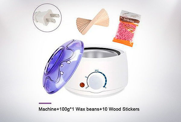 Combo Depilacion Cera Olla y Palitos Kit Derretidor