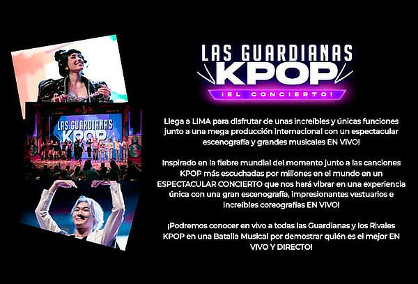 Entrada para el CONCIERTO DE LAS GUARDIANAS KPOP 