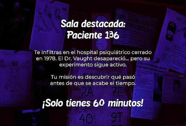60 Minutos en Escape Room + Fotos +  Elementos y Más