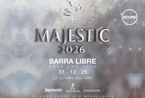 MAJESTIC AÑO NUEVO 2026 - BARRA LIBRE en Bestial Rooftop