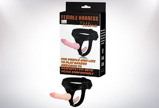 Female Harness Consolador Doble con Correa