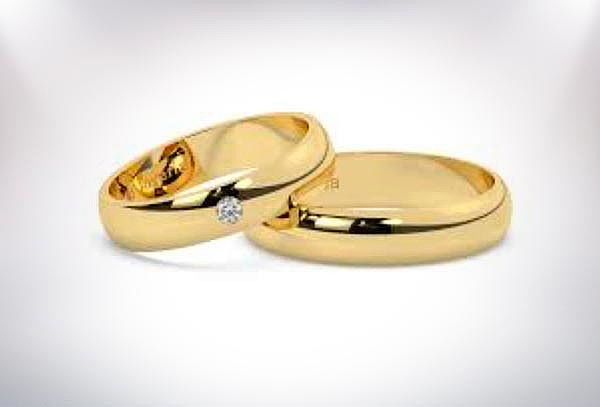 Aros de Matrimonio en Oro 18K + Cajita Pana + Regalo