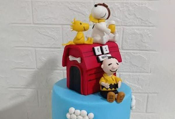 Torta 1 Piso en Masa Elástica + Cupcake + Galletas y Más