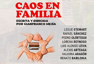 Obra Teatral "CAOS DE FAMILIA" 12,19 y 26 de Feb-Miraflores 