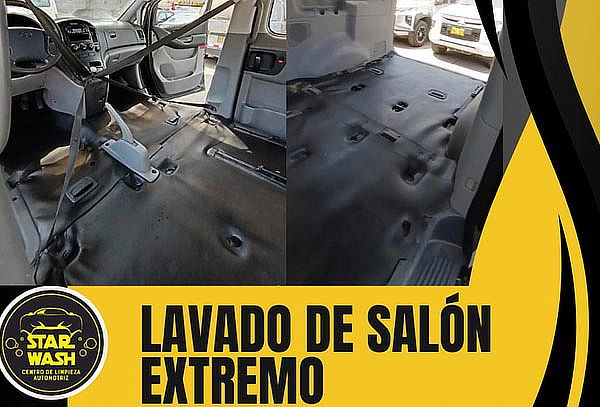 Lavado de Salón Extremo Para Auto o Camioneta en Star Wash
