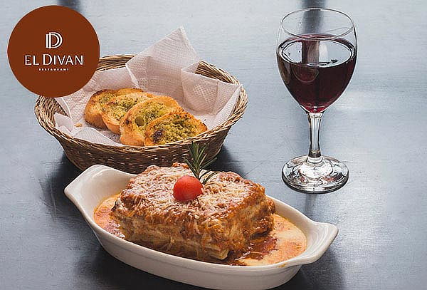 2x1 - Lasagna ó Spaguetti Huancaina + Pan al ajo y más