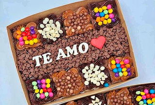 Seis Brownies Personalizados para Mamá