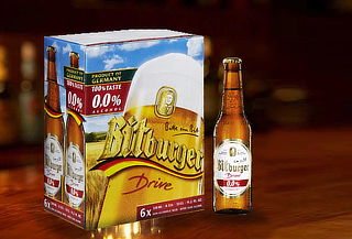 Six Pack de Cerveza Bitburger Cero Alcohol + Vaso