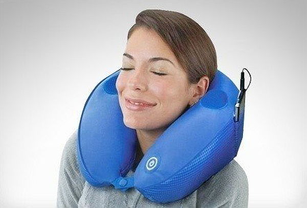 Almohada de Cuello Masajeadora con Conector MP3