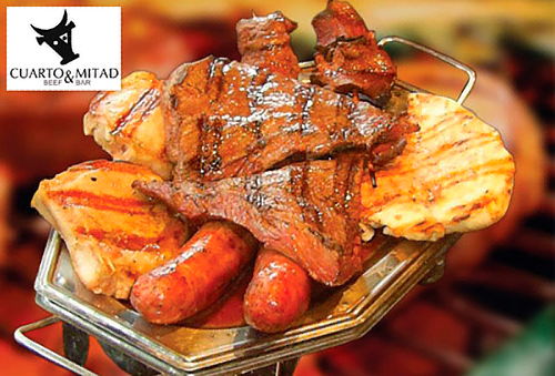 ¡Delicioso! Parrilla Tradicional para Dos en Cuarto y Mitad