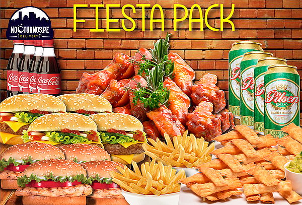 ¡No te Quedes con Hambre! Nocturnos Fiesta Pack + Delivery