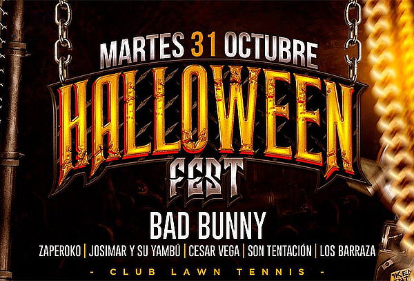 Fiesta de Halloween con Bad Bunny y Muchos Artistas Más