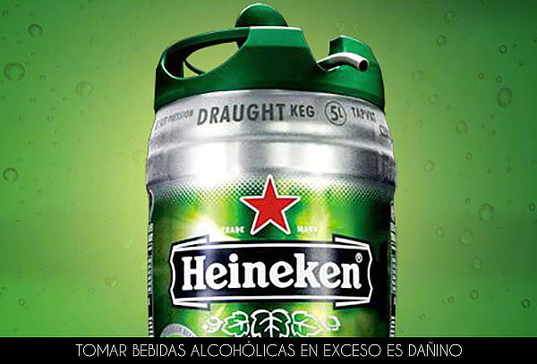 Barril de 5 Litros de Cerveza Heineken
