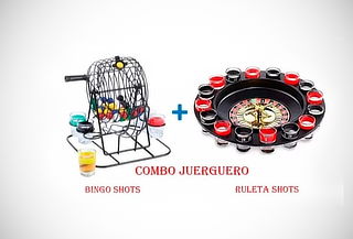 ¡Pack Juerguero! Juego de Ruleta Shots + Bingo Shots