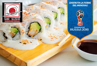¡PERU RUSIA 2018! con Barra Libre + 2 Bebidas en Mr. Sushi ¡PERU RUSIA 2018! con Barra Libre + 2 Bebidas en Mr. Sushi