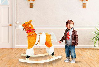 ¡Engríelo! Caballo Mecedor con Luz y Sonido ¡Engríelo! Caballo Mecedor con Luz y Sonido