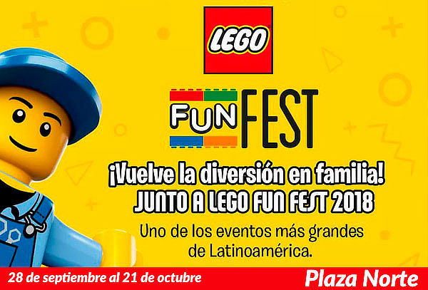 2x1 - Entradas a Elección para LEGO® Fun Fest 2018. 