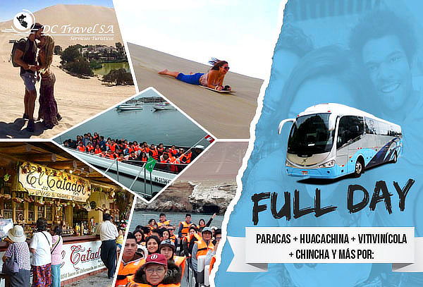 Paracas + Huacachina + Chincha ¡05 Puntos de Salida!