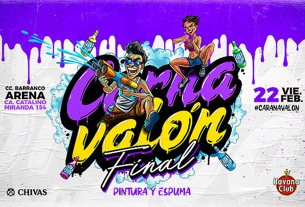 ¡Carnavalón FINAL! 22 de Febrero en Barranco Arena