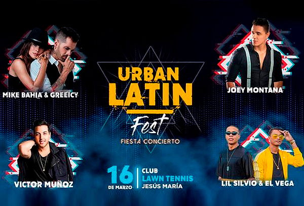 ¡Urban Latin Fest! Entrada General al Evento el 16 de Marzo