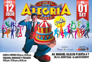 "El Circo de La Alegría de Pitillo"  en el CC. Jockey Plaza