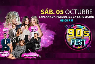 ¡90's FEST! Fey, Ella Baila Sola, Torbellino, DanielRene-MDO