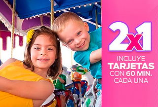 2 Tarjetas Coney Park con 1 Hora de Juegos Cada una ¡2x1! 2 Tarjetas Coney Park con 1 Hora de Juegos Cada una ¡2x1!