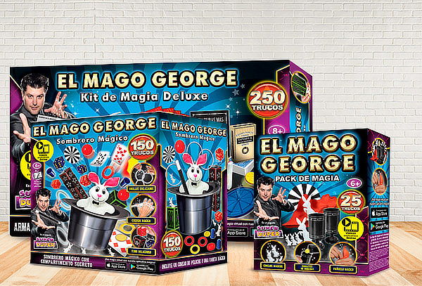 Pack de magia de 25 trucos y más del Mago George