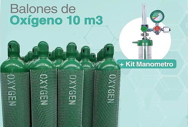 Balones de Oxígeno Cargados Nuevos + Kit Completo + Delivery