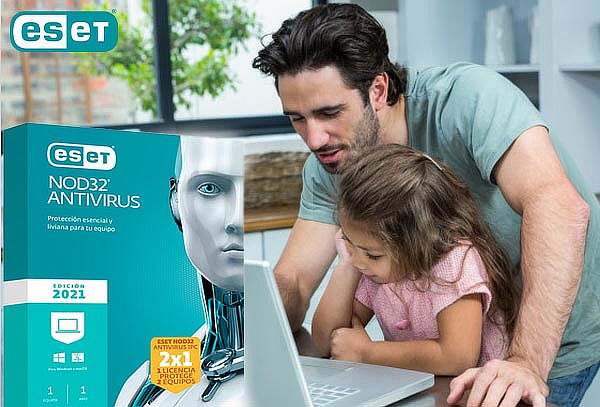 ¡2 X 1! Licencia de Antivirus ESET NOD 32 Antivirus 2021