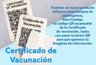 Certificado de Vacunación QR Escaneable 