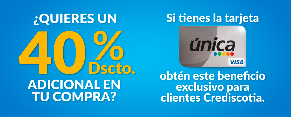 Tarjeta ÚNICA de CrediScotia
