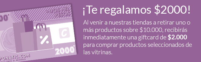 ¡Ven y te regalamos $2000!